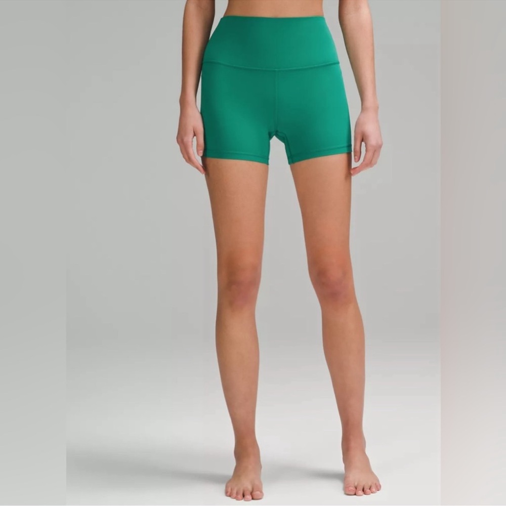 Lululemon align shorts 4’ Cascadia green